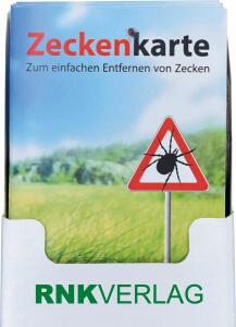 RNK Zeckenkarte Display 115x80 15St Scheckkartenformat mit Lupe