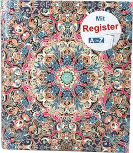 RNK Ringbuch Orient für A5 mit Register A-Z & 4 Ring-Mechanik