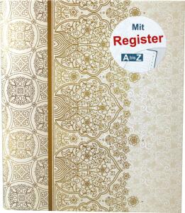RNK Ringbuch Alhambra für A5 mit Register A-Z & 4 Ring-Mechanik
