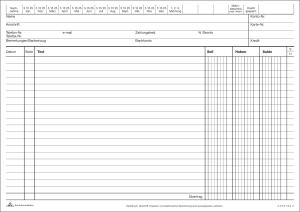 RNK Kontokorrentkarte A5 weiß 100St 1 x Soll-Haben-Saldo