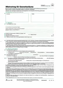 RNK Mietvertrag Gewerberaum DIN A4 6 Seiten 10St