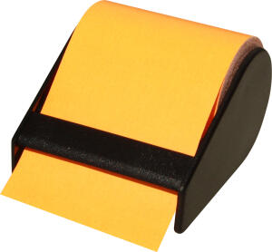 RNK Haftnotiz Rolle 60mm x 10m neonorange nachfüllbar im Abroller