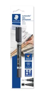 Staedtler Zweispitzmarker Lumocolor perm. BK
