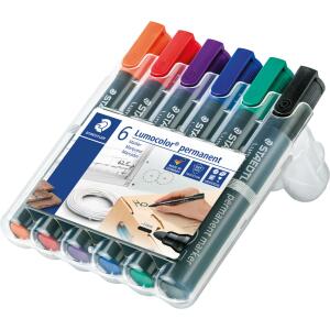 Staedtler Marker Lumocolor permanent 6St Box
