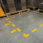 Durable Stellplatzmarkierung T gb 10St 100x0,7x150 mm