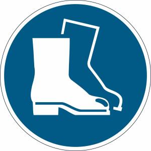 Durable Bodenmarkierung 43x0,4mm bl Fußschutz verwenden