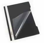 Durable Schnellhefter A4 PP sw 25St transp. Vorderdeckel