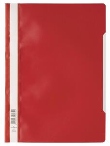 Durable Schnellhefter A4 PP rt 25St transp. Vorderdeckel