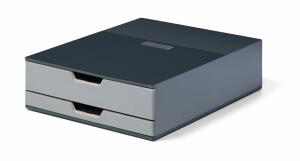 Durable Aufbewahrungsbox Kaffee 2 Schubladen 280x97x356mm