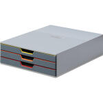 Durable Schubladenbox 280x95x356 3 farb. Schubladen (gb,or,rt)