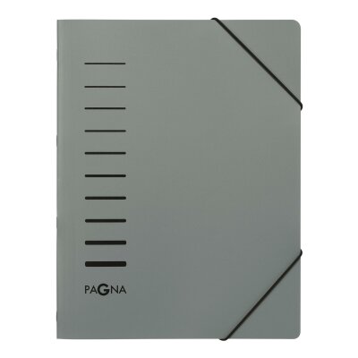 Pagna Ordnungsmappe Office 6 Fächer silber