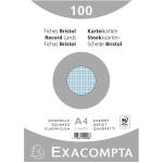 Exacompta Karteikarte A4 kar 100St/Pkg blau