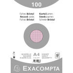 Exacompta Karteikarte A4 kar 100St/Pkg rosa