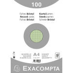 Exacompta Karteikarten A4 kar 100St/Pkg grün