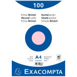 Exacompta Karteikarten A4 blk 100St/Pkg rosa
