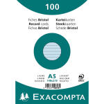 Exacompta Karteikarten A5 lin 100St/Pkg blau