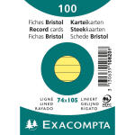 Exacompta Karteikarten A7 lin 100St/Pkg gelb