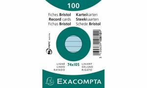 Exacompta Karteikarten A7 lin 100St/Pkg grün