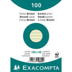 Exacompta Karteikarten A6 lin 100St/Pkg grün