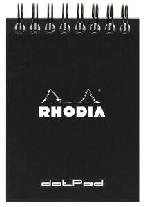 Rhodia Notizblock A7 Doppel dot 80Bl schw