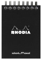 Rhodia Notizblock A7 Doppel dot 80Bl schw