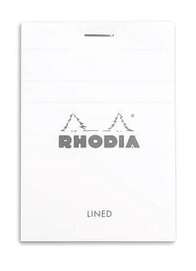 Rhodia Block Rhodia White A7 lin 80Bl