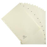 Exacompta Register Karton A4 12-teilig JanDez