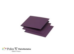 Clairefontaine Doppelkarte Pollen 110x110 cassis