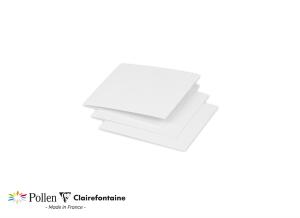 Clairefontaine Doppelkarte Pollen 110x110 weiß
