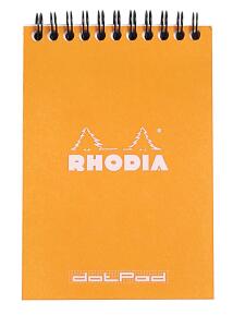 Rhodia Notizblock A6 Doppel dot 80Bl ora