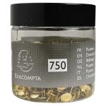 Exacompta Reißnägel 9.5mm Messing 750 St.
