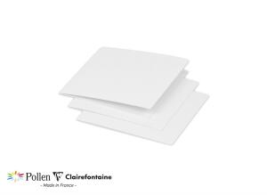 Clairefontaine Doppelkarte Pollen 116x116 weiß
