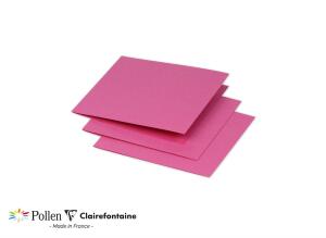 Clairefontaine Doppelkarte Pollen 116x116 fuchsia