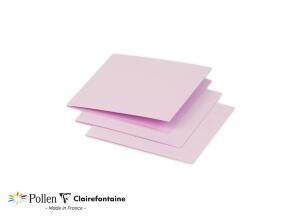Clairefontaine Doppelkarte Pollen 116x116 rosa