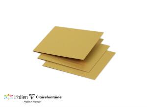 Clairefontaine Doppelk Pollen 116x116 gold