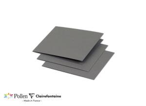 Clairefontaine Doppelk Pollen 116x116 stahlgrau