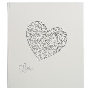 Exacompta Fotobuch Harmony 29x32cm weiss+Herz