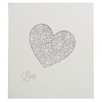 Exacompta Fotobuch Harmony 29x32cm weiss+Herz