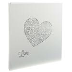 Exacompta Fotobuch Harmony 29x32cm weiss+Herz