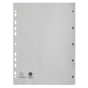Exacompta Register A4 1-5 PP weiss+Index