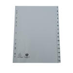 Exacompta Register A4 recycelt PP 1-15 tlg Grau