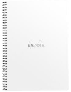 Rhodia Notebook A4+ lin mRd 80Bl weiss