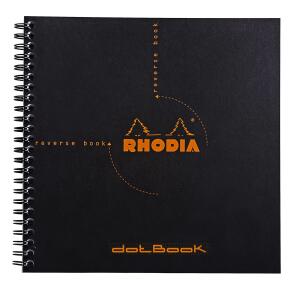 Rhodia ReverseBook 21x21 DOT 80Bl schwarz