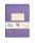 Clairefontaine 1951 Heft Leinen A5 192Bl lin violett.