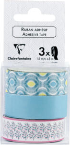 Clairefontaine Tropen 3 Dekobänder selbstkl 1,5cm