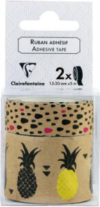 Clairefontaine Früchte 2 Dekobänd selbstk 1,5+3cm
