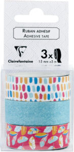 Clairefontaine Apache 3 Dekobänder selbstkl 1,5cm