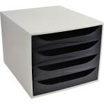 Exacompta Ecobox open ECO grau/schwarz