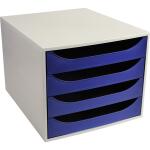 Exacompta Ecobox open ECO grau/nachtblau