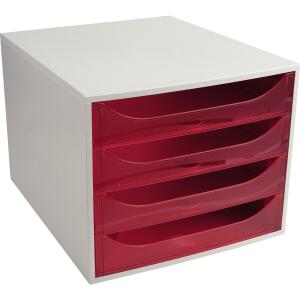 Exacompta Ecobox open ECO grau/himbeer Tz